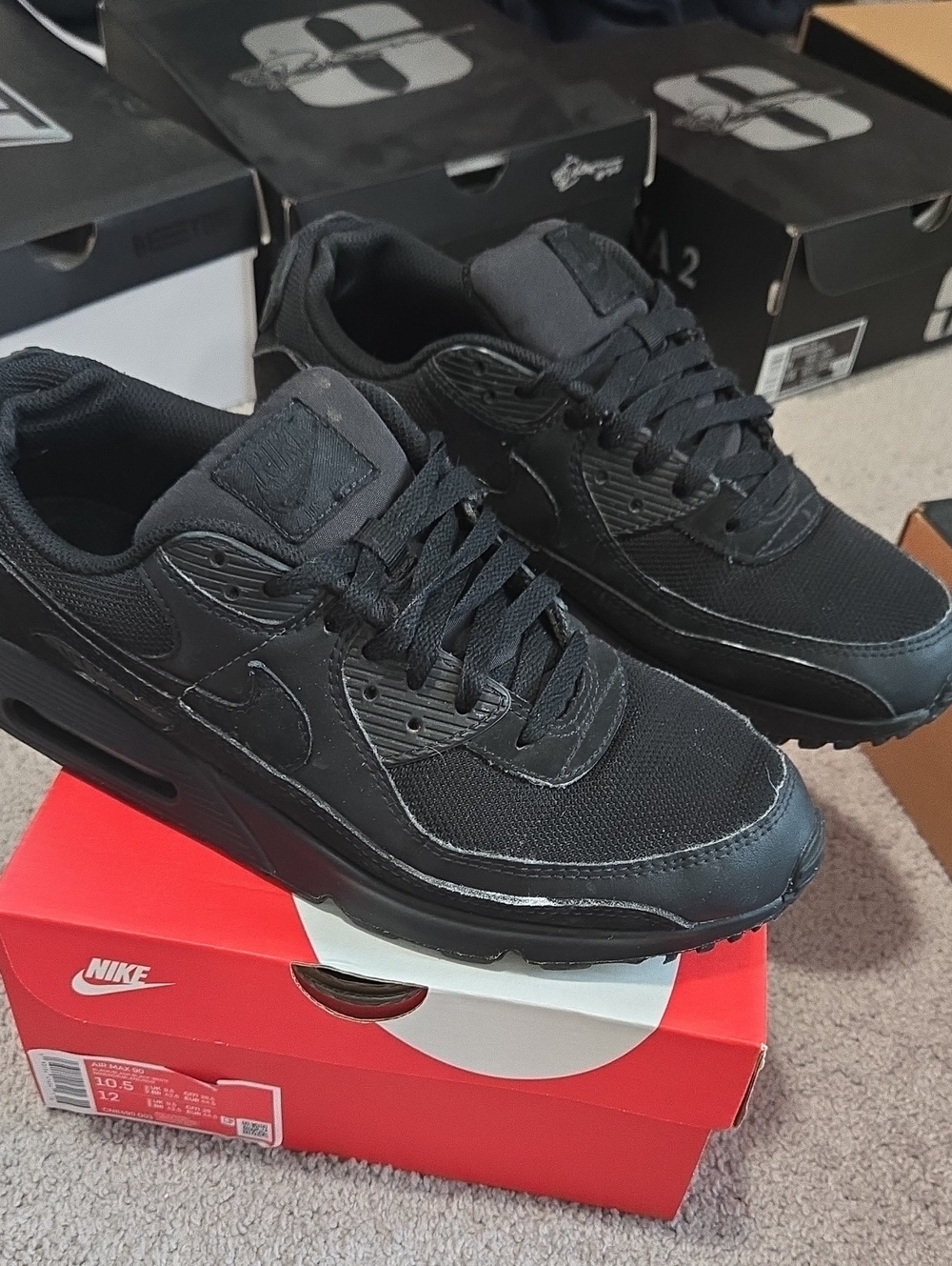 Nike Air Max 90 Black Size 10.5
